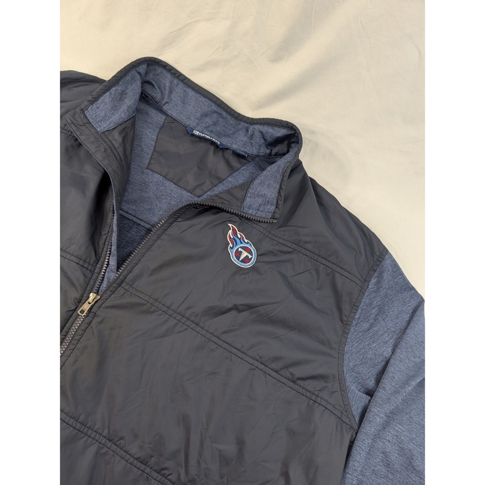 CUTTER & BUCK XXXL 3XL Stealth Full Zip Mid-weight Jacket Tennessee Titans Blue‎